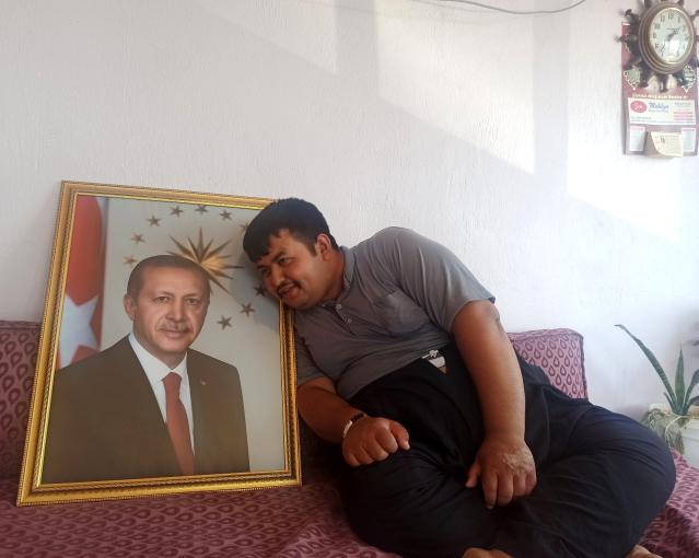 Kahramanmaraşlı gencin Erdoğan sevgisi